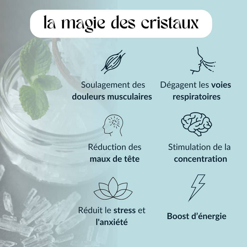 Cristaux de menthe original